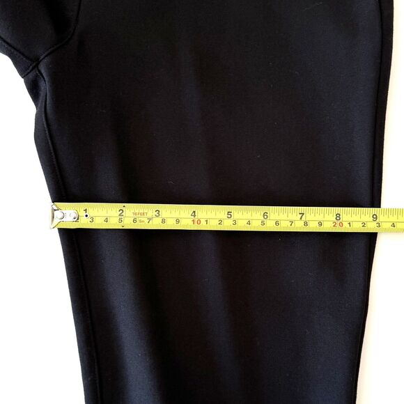 Quince Women’s Ultra-Stretch Ponte Knit Straight Leg Pant Black - Picture 8 of 11